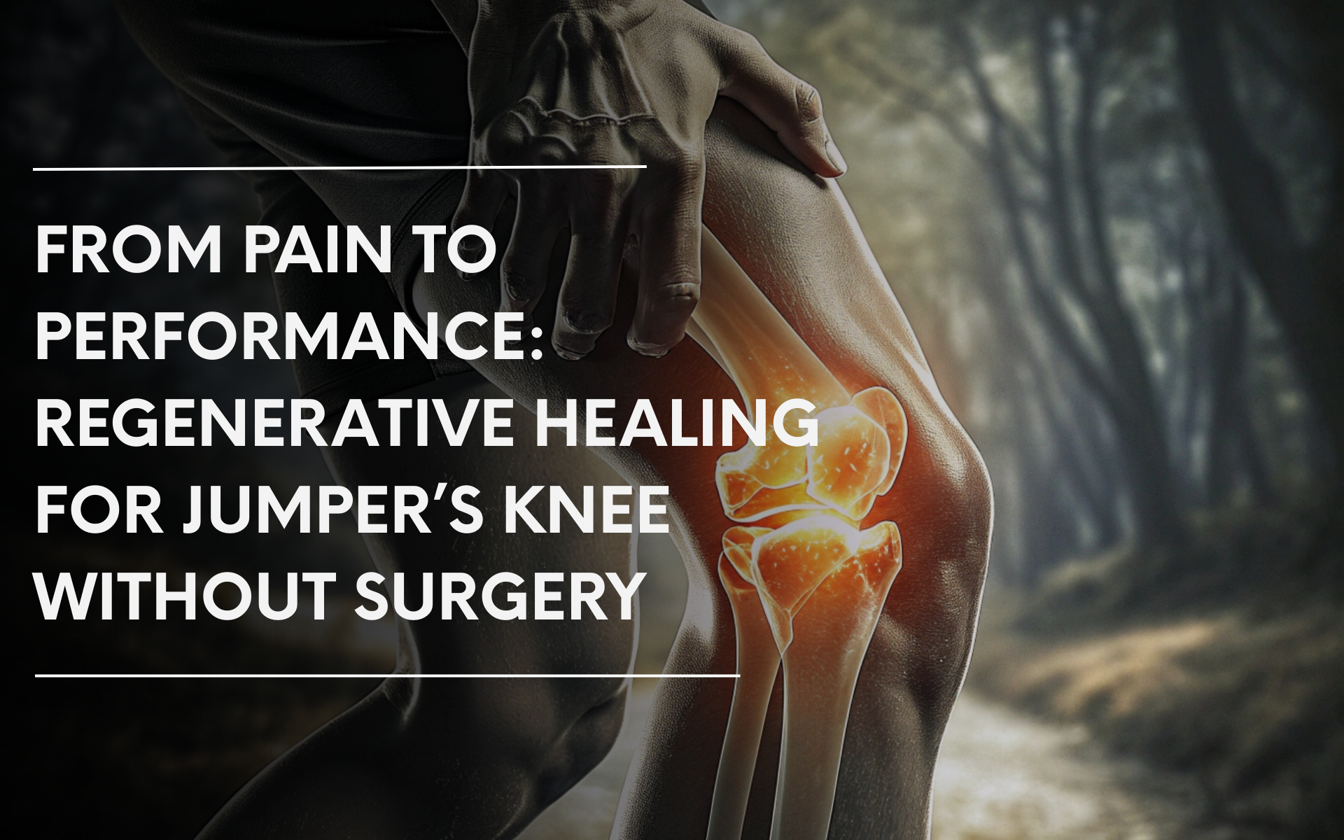 Jumpers knee pain relief, non-surgical pain relief, Orthobiologix Clinic